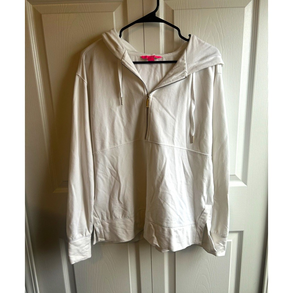 Lilly Pulitzer Full Zip Hooded Hoodie Pockets Logo Women's S